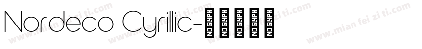 Nordeco Cyrillic字体转换